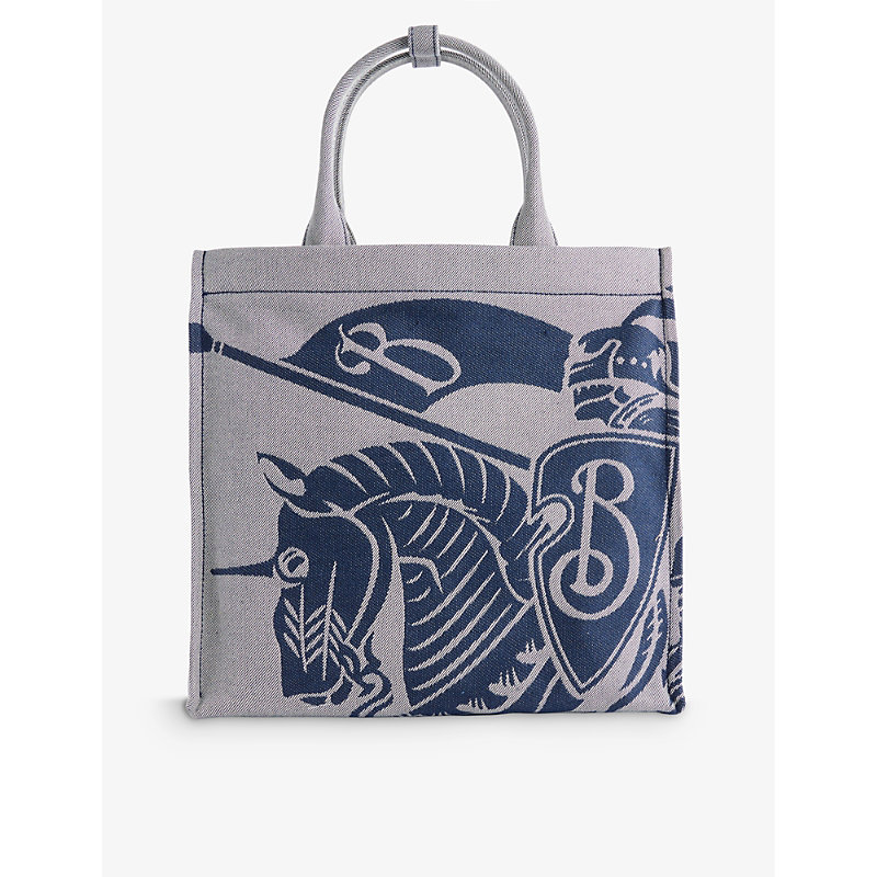 Burberry Knight Equestrian Knight Design Cotton-blend Tote Bag