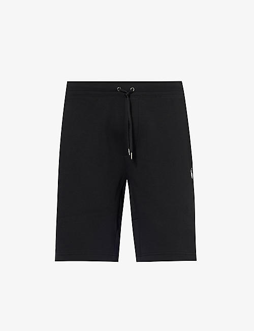 POLO RALPH LAUREN: Brand-embroidered drawstring cotton-blend shorts