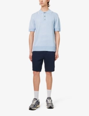 POLO RALPH LAUREN: Straight-leg regular-fit cotton and recycled-polyester blend shorts