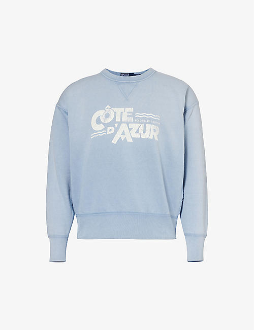 POLO RALPH LAUREN: Vintage-logo cotton-blend sweatshirt