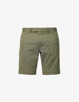 POLO RALPH LAUREN: Slim-fit brushed-twill stretch-cotton shorts