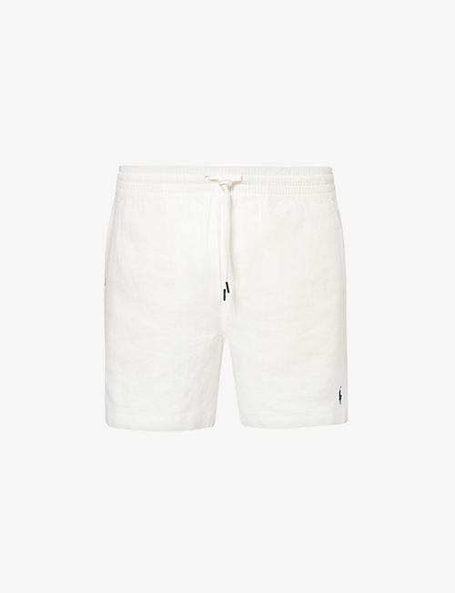 POLO RALPH LAUREN: Classic-fit mid-rise linen shorts