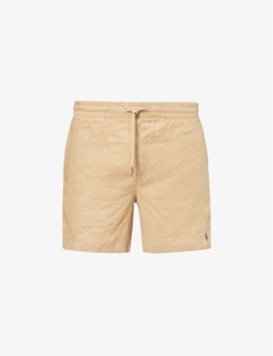 POLO RALPH LAUREN: Classic-fit mid-rise linen shorts