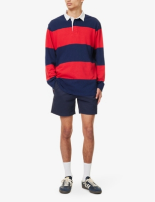 Shop Polo Ralph Lauren Men's Nautical Ink Prepster Logo-embroidered Classic-fit Stretch-cotton Shorts