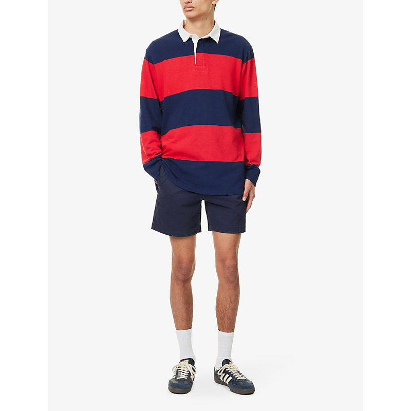 Shop Polo Ralph Lauren Men's Nautical Ink Prepster Logo-embroidered Classic-fit Stretch-cotton Shorts