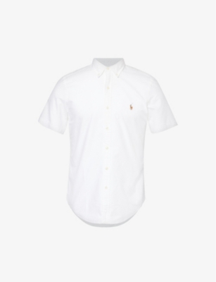 POLO RALPH LAUREN: Logo-embroidered cotton-Oxford shirt