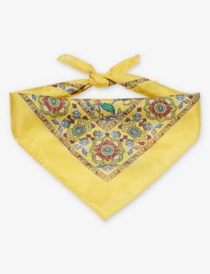 POLO RALPH LAUREN: Floral-print silk neck tie