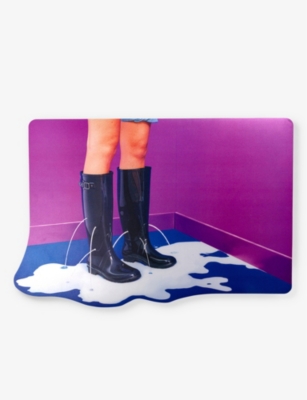 Seletti Toiletpaper Milky Boots Tablemat 45cm In Purple