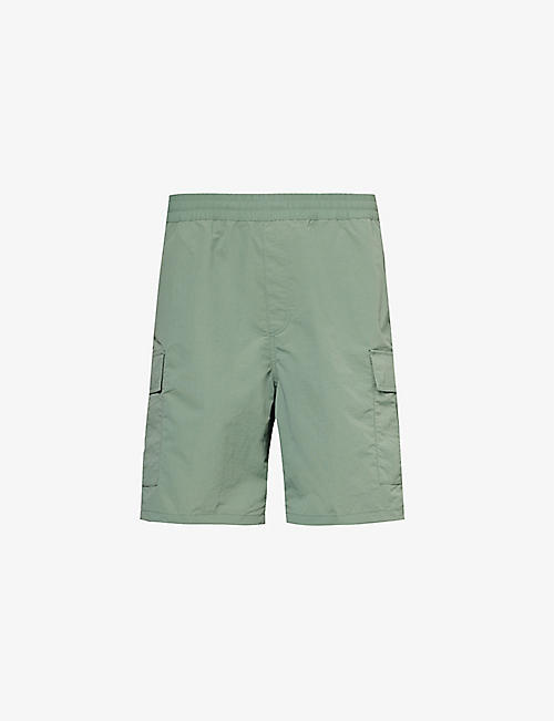 CARHARTT WIP: Evers brand-patch woven cargo shorts