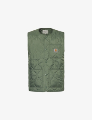 Shop Carhartt Wip Men's Park Skyton Brand-patch Recycled-polyester Gilet