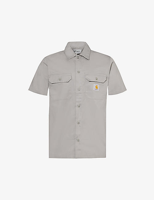CARHARTT WIP: Master chest-pocket woven-blend shirt