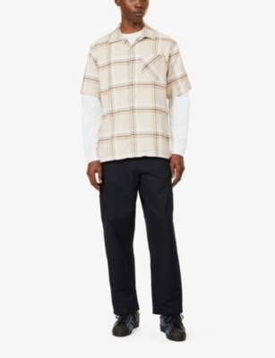 Shop Carhartt Mens Mika Checked Cotton Shirt Mika Check, Tonic