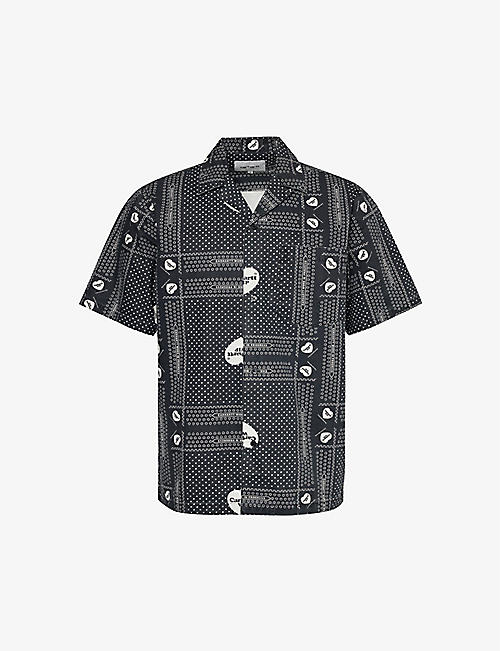 CARHARTT WIP: Heart Bandana graphic-print relaxed-fit cotton shirt