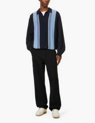 Carhartt Judd Hubbard Cotton Trousers In Black