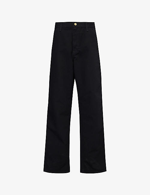 CARHARTT WIP: Single Knee straight-leg relaxed-fit organic-cotton trousers