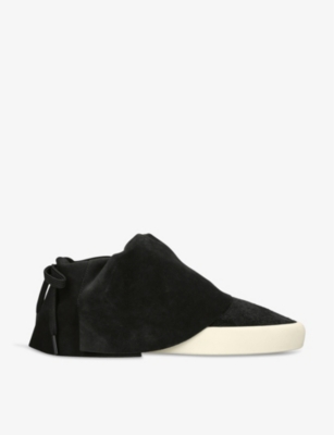 FEAR OF GOD FEAR OF GOD MEN'S BLACK MOC LOW LAYERED SUEDE LOW-TOP TRAINERS