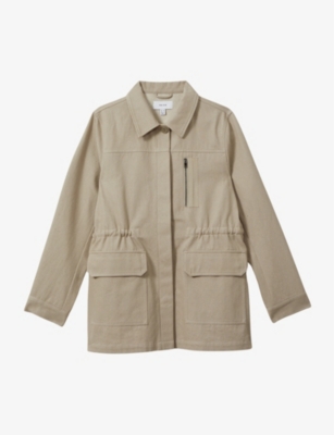REISS: Brooklyn patch-pocket cotton jacket