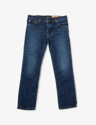 Polo Ralph Lauren Boys Blue Kids Boys' Eldridge Straight-leg Stretch-denim Blend Jeans