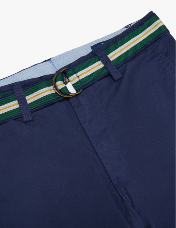 Bedford belted straight-leg stretch-cotton twill trousers 2-14 years