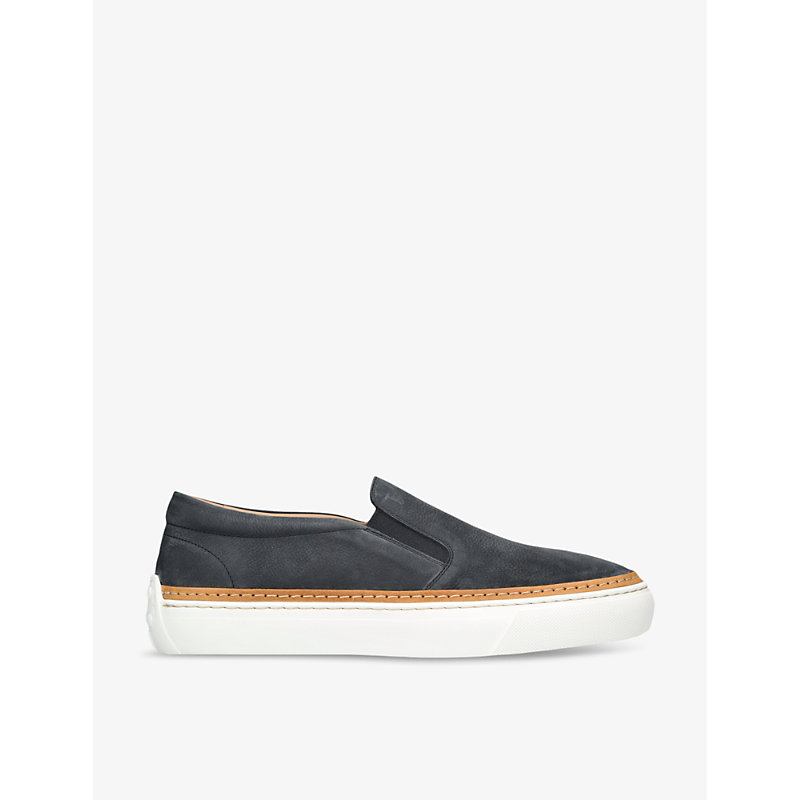 Tod's Tods Mens Blue Other Cassetta Slip-on Leather Low-top Trainers