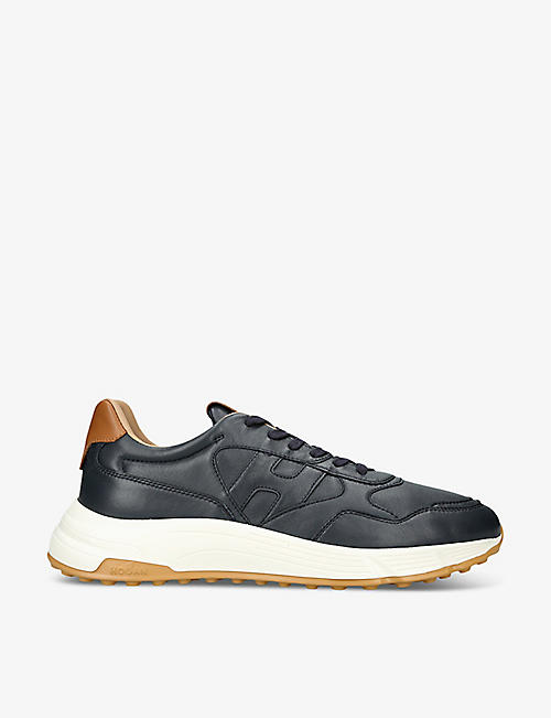 HOGAN: Hyperlight branded leather low-top trainers