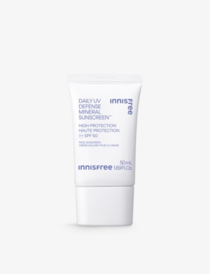 Innisfree Daily Uv Defense Mineral Spf50 Sunscreen In White