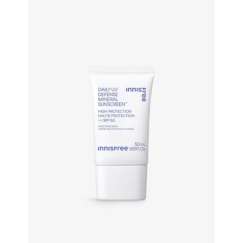 Innisfree Daily Uv Defense Mineral Spf50 Sunscreen In White