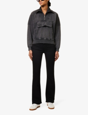 Rag & Bone Peyton Bootcut-leg Mid-rise Stretch-woven Jeans In Black