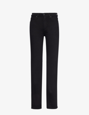 Shop Rag & Bone Women's Black Peyton Bootcut-leg Mid-rise Stretch-woven Jeans