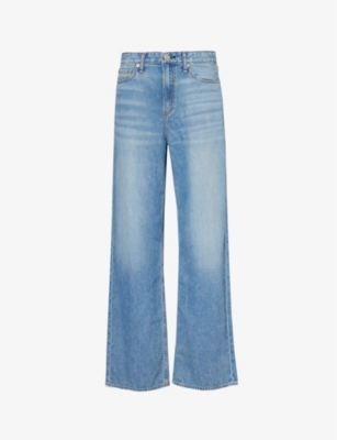 Shop Rag & Bone Women's Audrey Logan Wide-leg Mid-rise Jeans