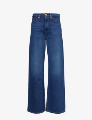 Shop Rag & Bone Women's Annalise Logan Wide-leg Mid-rise Denim Jeans