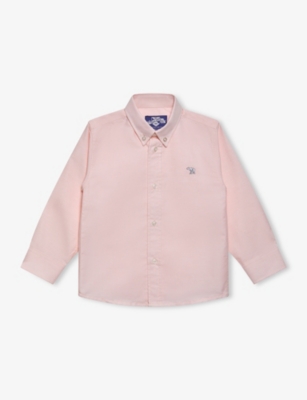 TROTTERS: Thomas Long-Sleeve Cotton Shirt 2-11 Years