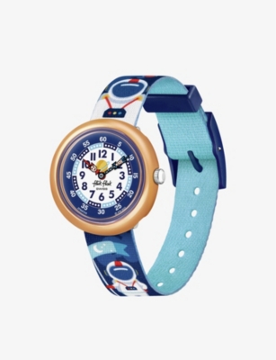 FLIK FLAK: FBNP216 Astrodreams bio-sourced plastic and recycled-PET quartz watch