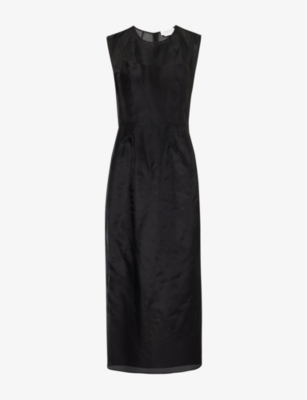 GABRIELA HEARST: Maslow semi-sheer silk midi dress