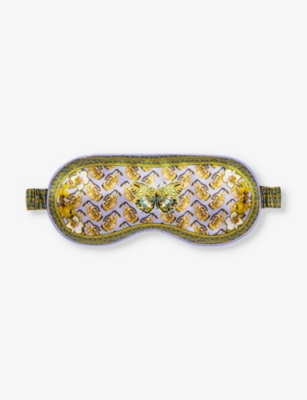 Slip Womens Aquarius Graphic-print Silk Eye Mask