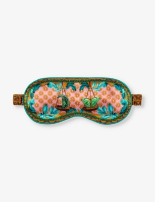 Shop Slip Womens Libra Graphic-print Silk Eye Mask