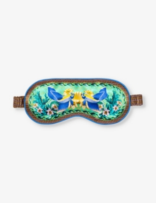 Slip Womens Pisces Graphic-print Silk Eye Mask