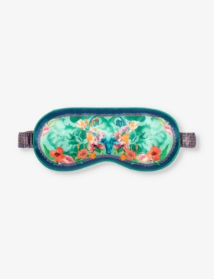 Slip Womens Taurus Graphic-print Silk Eye Mask
