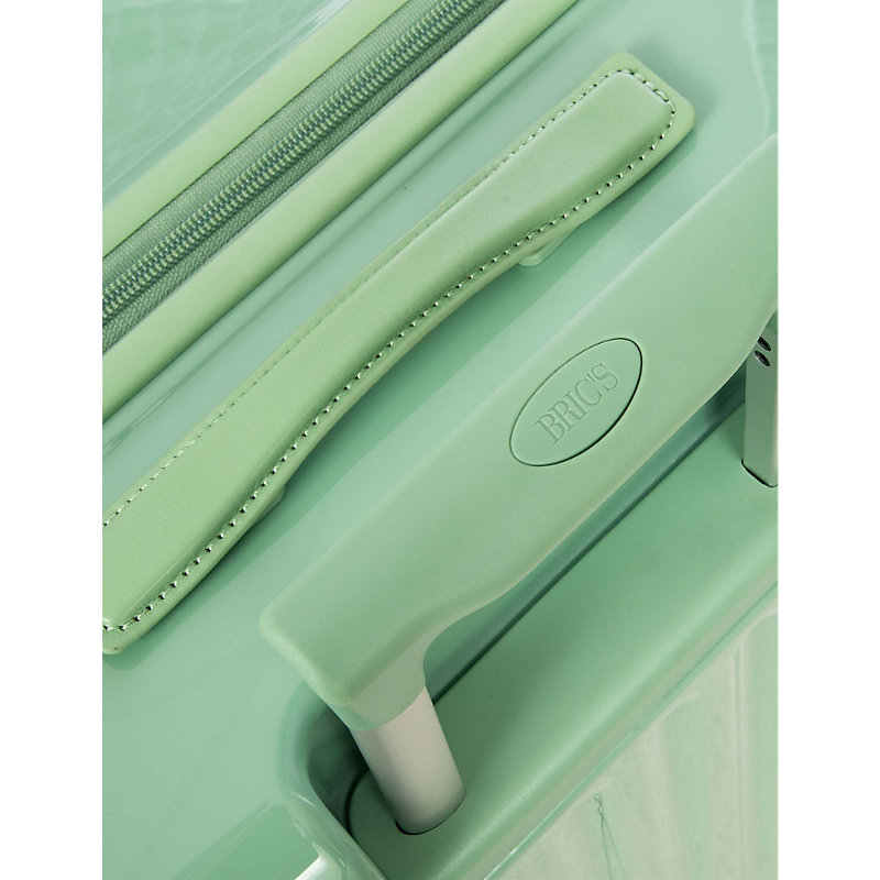 Shop Bric's Brics Sage-green Positano Four-wheel Shell Suitcase 82cm