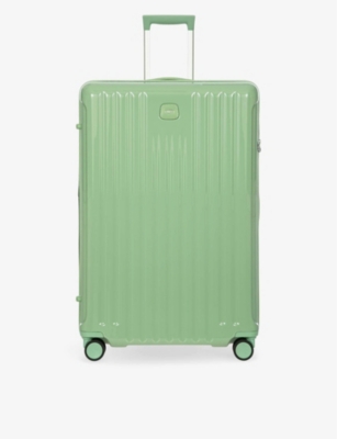 Shop Bric's Brics Sage-green Positano Four-wheel Shell Suitcase 82cm