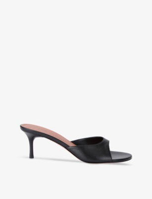 AMINA MUADDI: Jeanne kitten-heel leather slingbacks