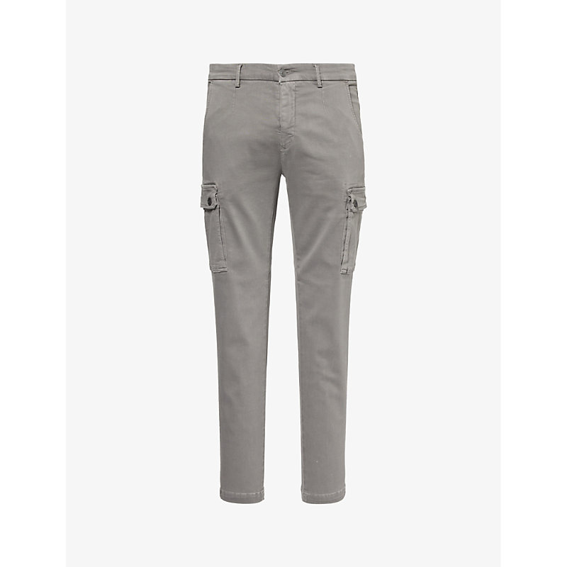 Replay Mens Medium Grey Jaan Hypercargos Slim-fit Tapered-leg Stretch Jeans