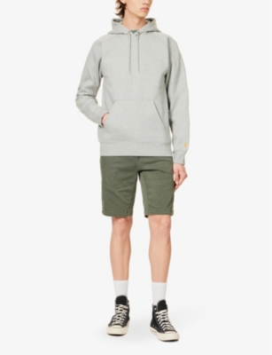 Shop Replay Men's Military Green Benni Mid-rise Straight-leg Stretch-denim Shorts