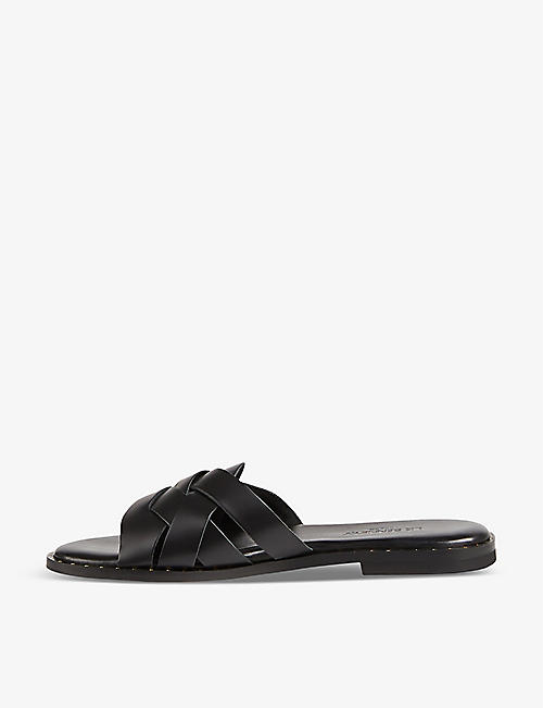 LK BENNETT: Amara criss-cross strap leather sandals