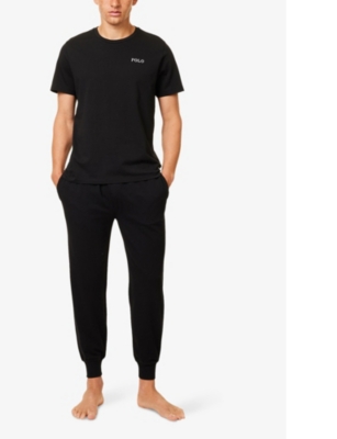 Polo Ralph Lauren Undershirt In Black Cotton With Short Sleeves In Polo Black