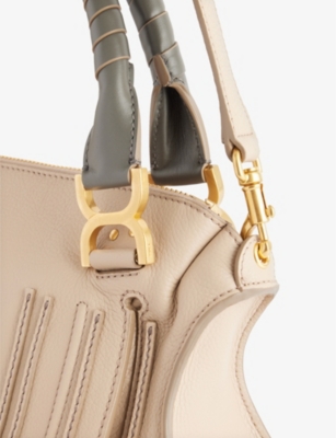 Chloé Chloe Womens Floral Grey Marcie Leather Shoulder Bag In Floral Grey
