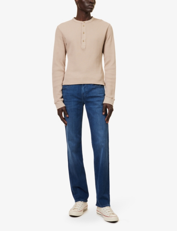 Standard Luxe Performance regular-fit straight-leg stretch denim-blend jeans