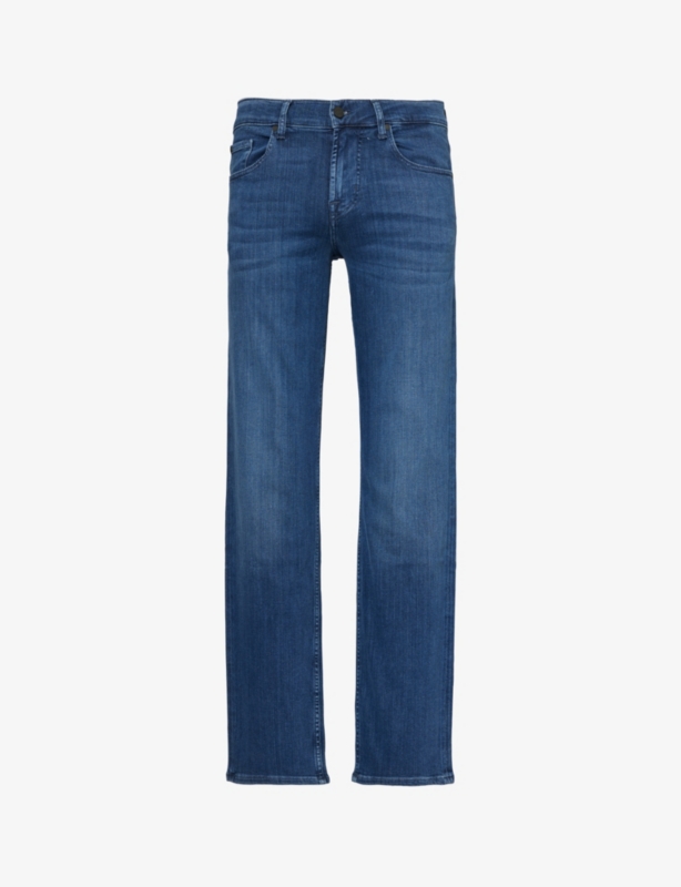 Standard Luxe Performance regular-fit straight-leg stretch denim-blend jeans