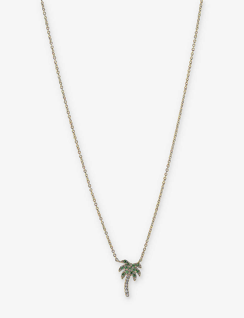 Roxanne First Womens Yellow Gold Rocky's Mini Palm Tree 14ct Yellow-gold 0.02ct Diamond And 0.10ct G In Metallic