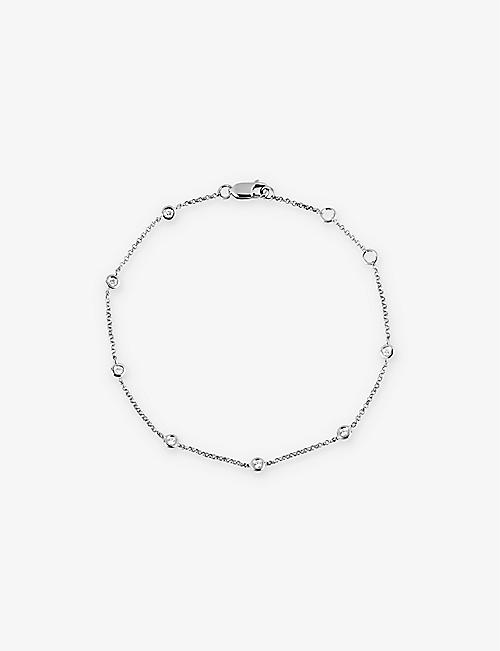 ROXANNE FIRST: Diamond a Day 14ct white-gold and 0.13ct diamond bracelet